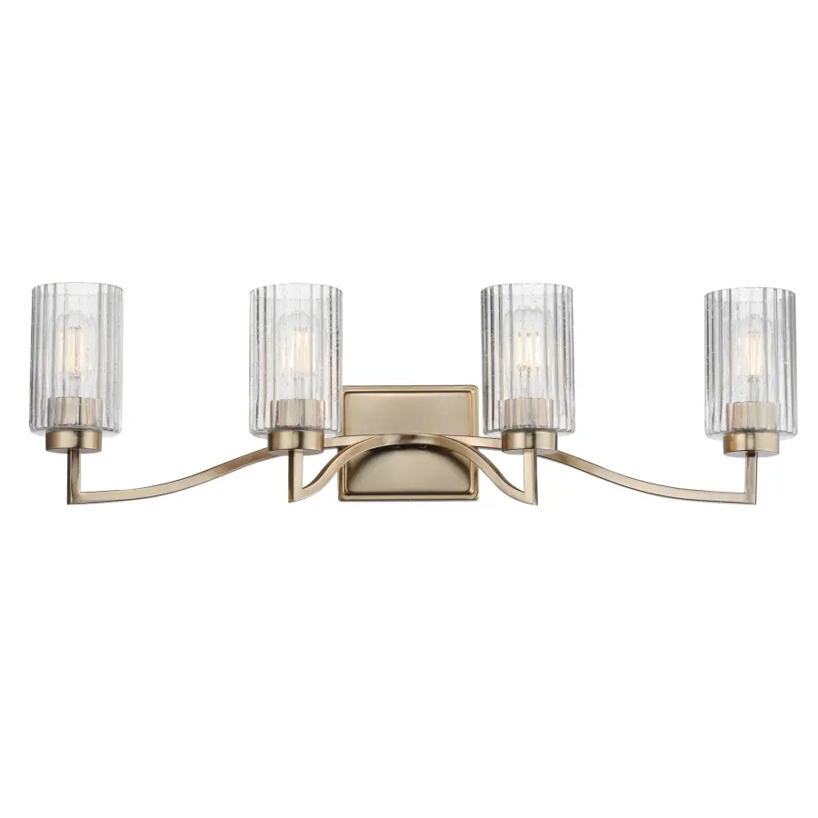 Rigata 4-Light Bath Vanity in Satin Champagne - Image 1