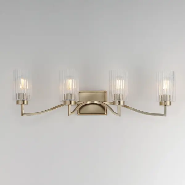 Rigata 4-Light Bath Vanity in Satin Champagne - Image 3