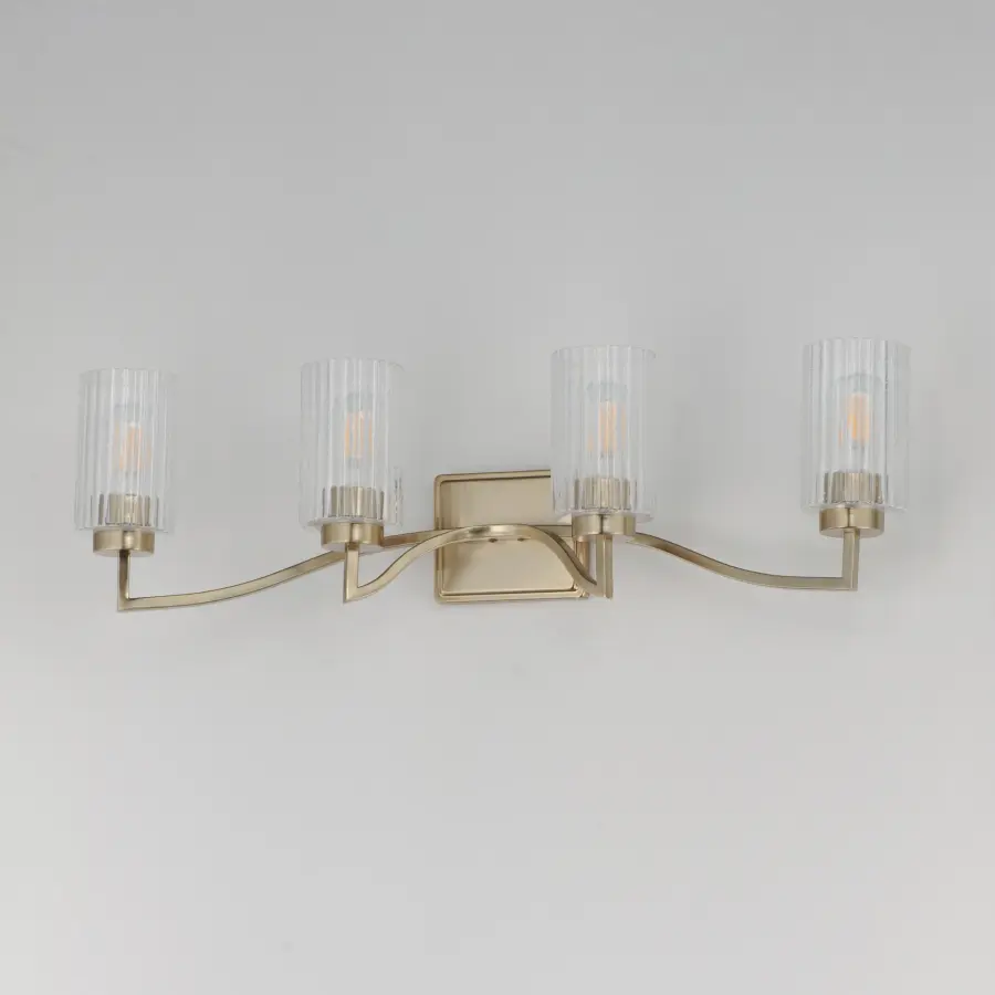 Rigata 4-Light Bath Vanity in Satin Champagne - Image 4