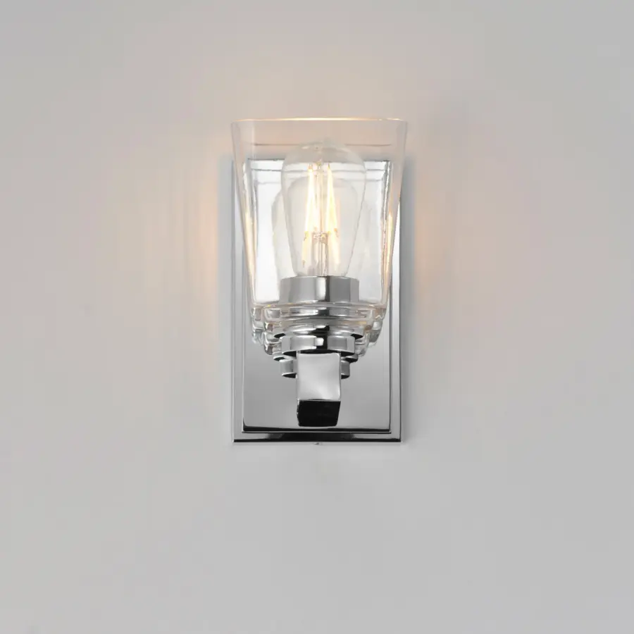 Cubos One Light Wall Sconce in Polished Chrome - Image 3