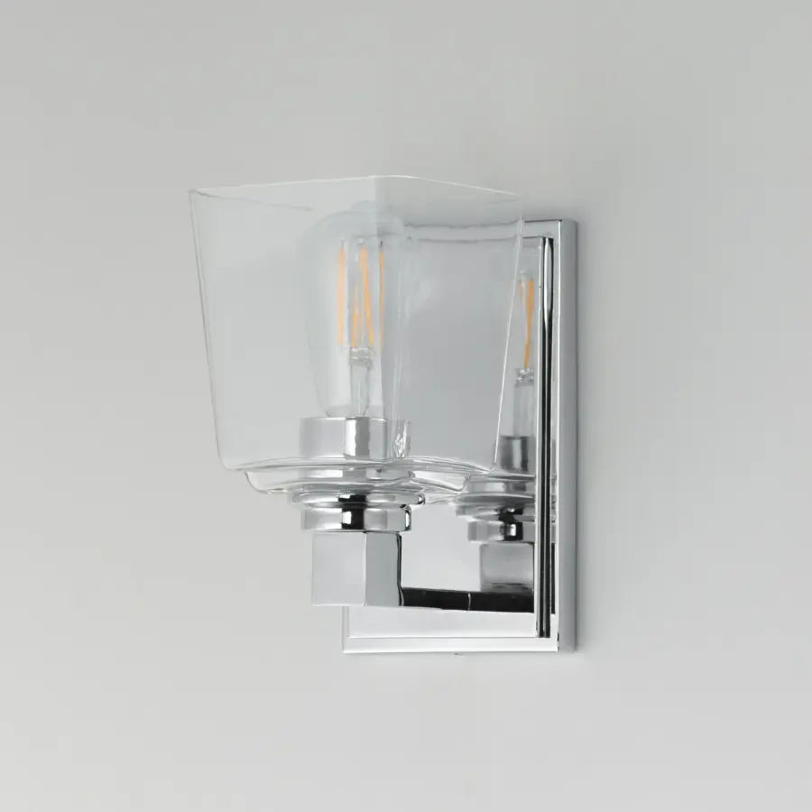 Cubos One Light Wall Sconce in Polished Chrome - Image 4