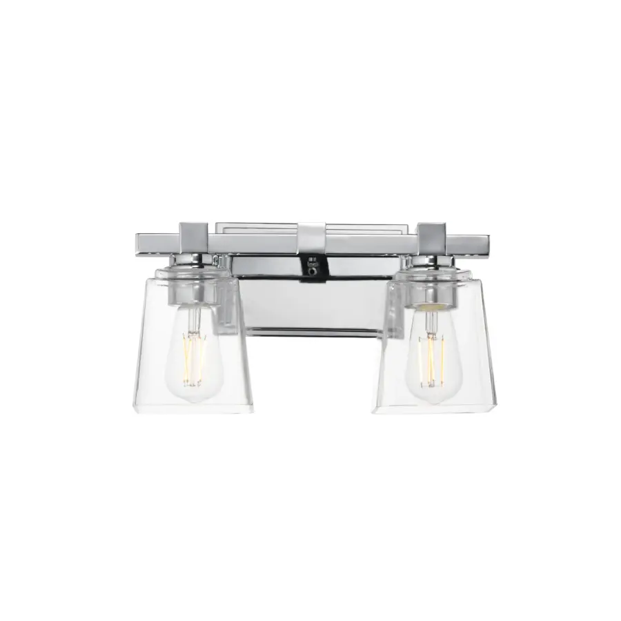 Cubos Two Light Wall Sconce in Polished Chrome - Image 1