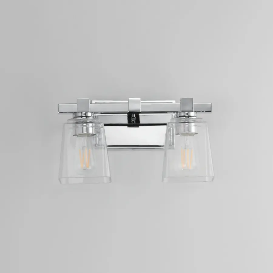 Cubos Two Light Wall Sconce in Polished Chrome - Image 2