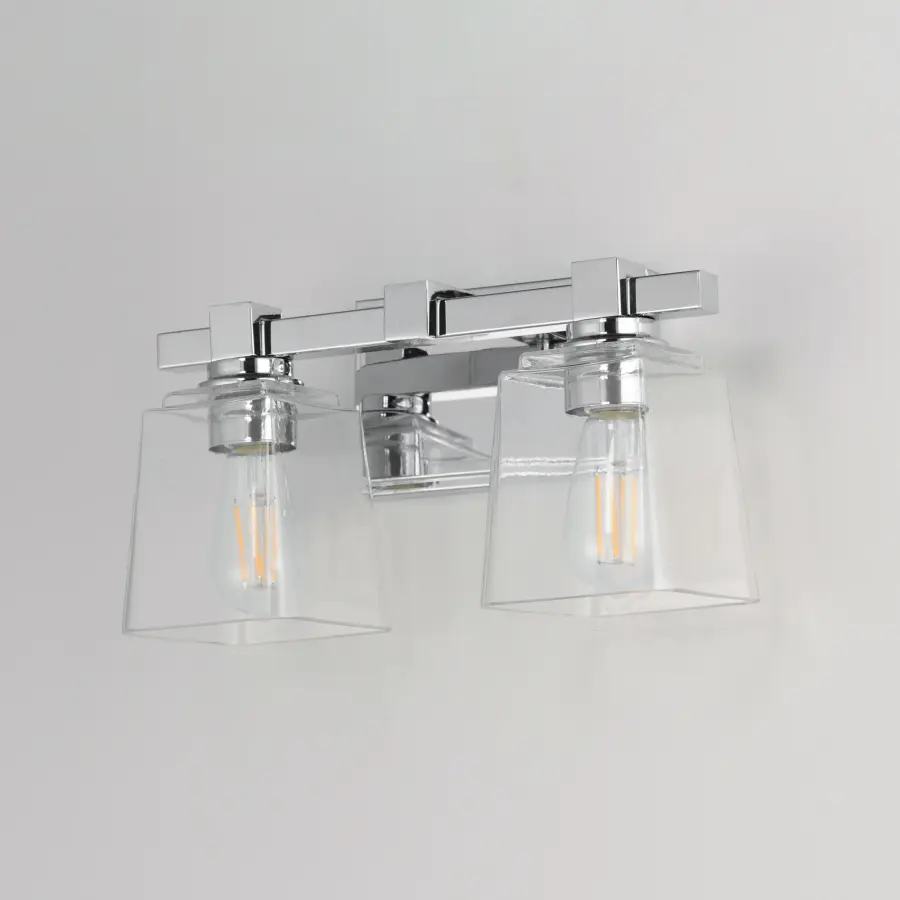 Cubos Two Light Wall Sconce in Polished Chrome - Image 4
