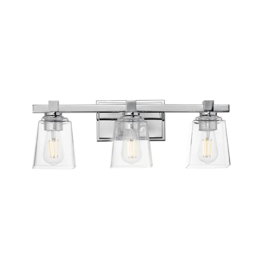 Cubos 3-Light Bath Vanity in Polished Chrome - Image 1