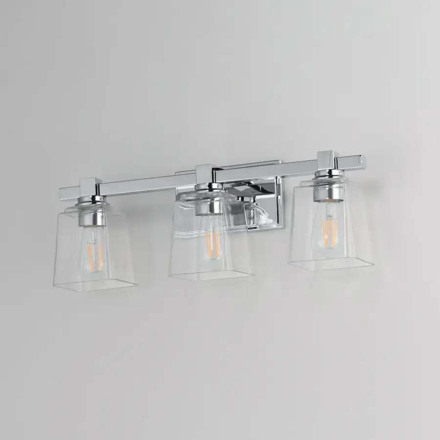 Cubos 3-Light Bath Vanity in Polished Chrome - Image 4