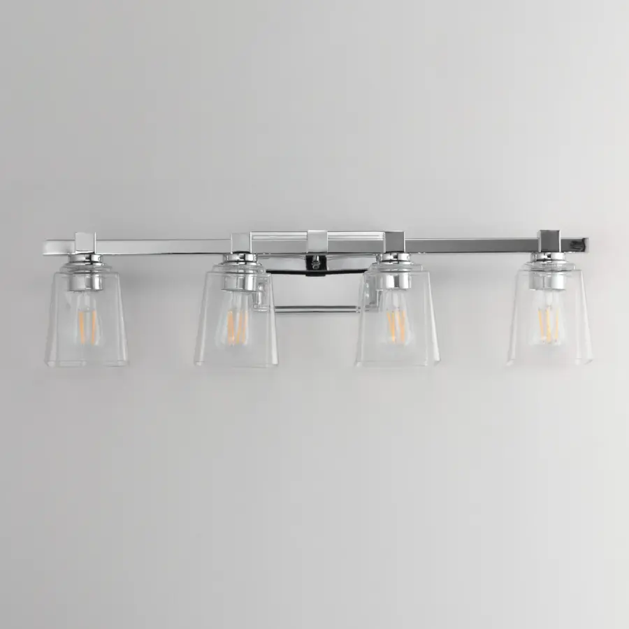 Cubos 4-Light Bath Vanity in Polished Chrome - Image 2