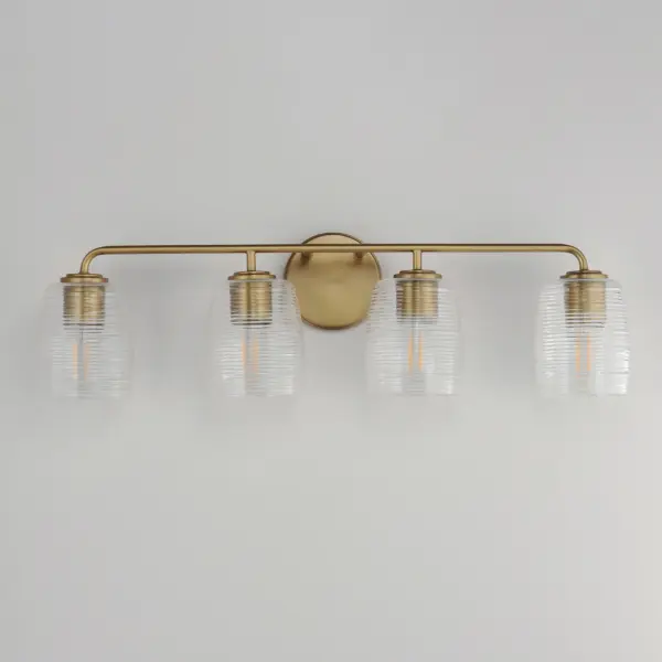 Honey Four Light Bath Vanity in Natural Aged Brass - Image 3