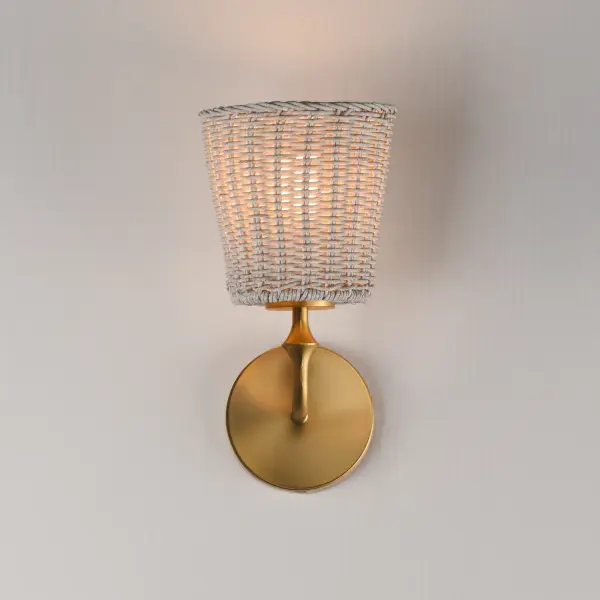 Baja One Light Wall Sconce in Natural Aged Brass - Image 3