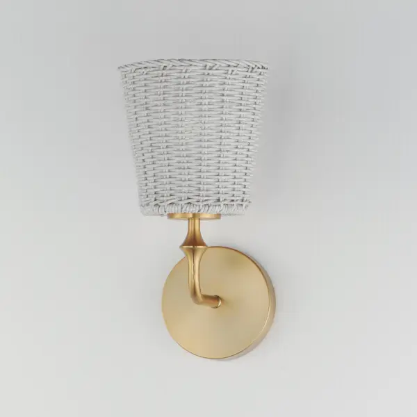 Baja One Light Wall Sconce in Natural Aged Brass - Image 4
