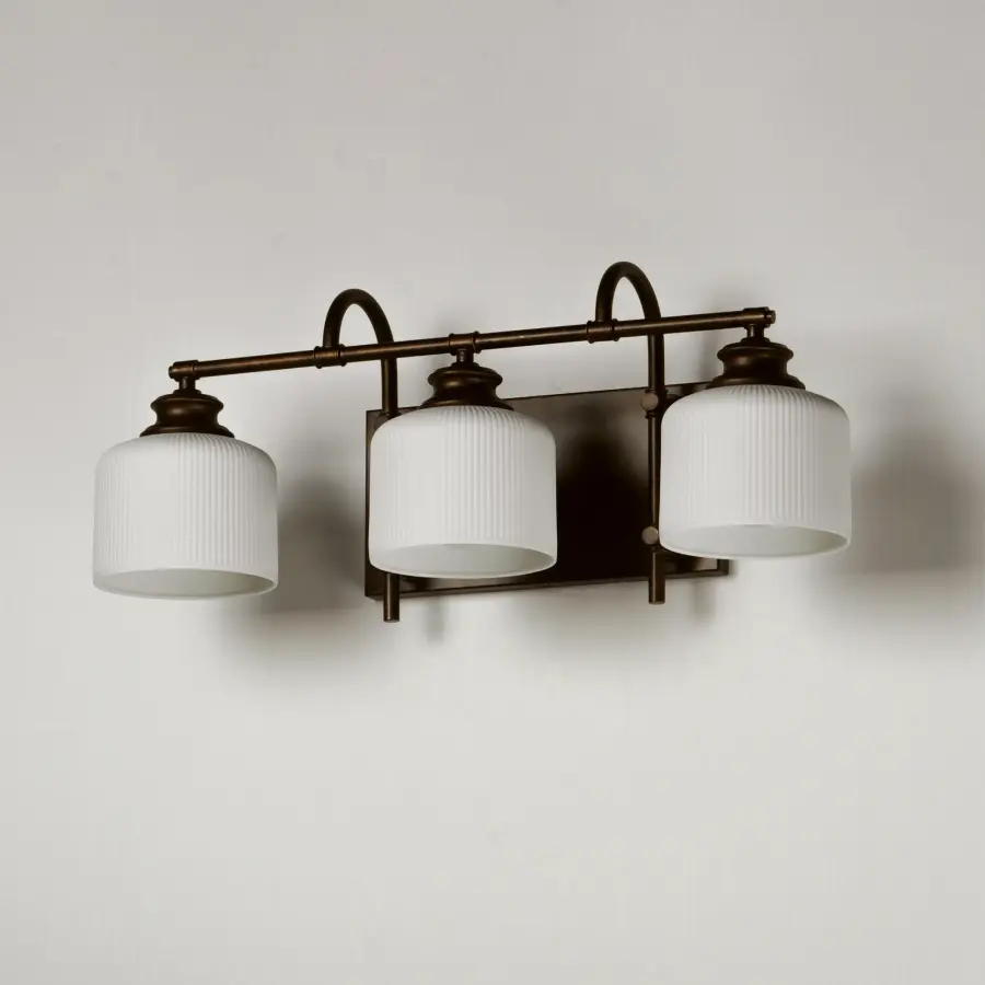 Bisque 3-Light Bath Vanity in Oil Rubbed Bronze - Image 4