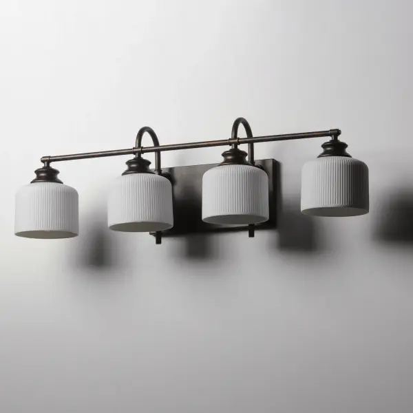 Bisque 4-Light Bath Vanity in Oil Rubbed Bronze - Image 4
