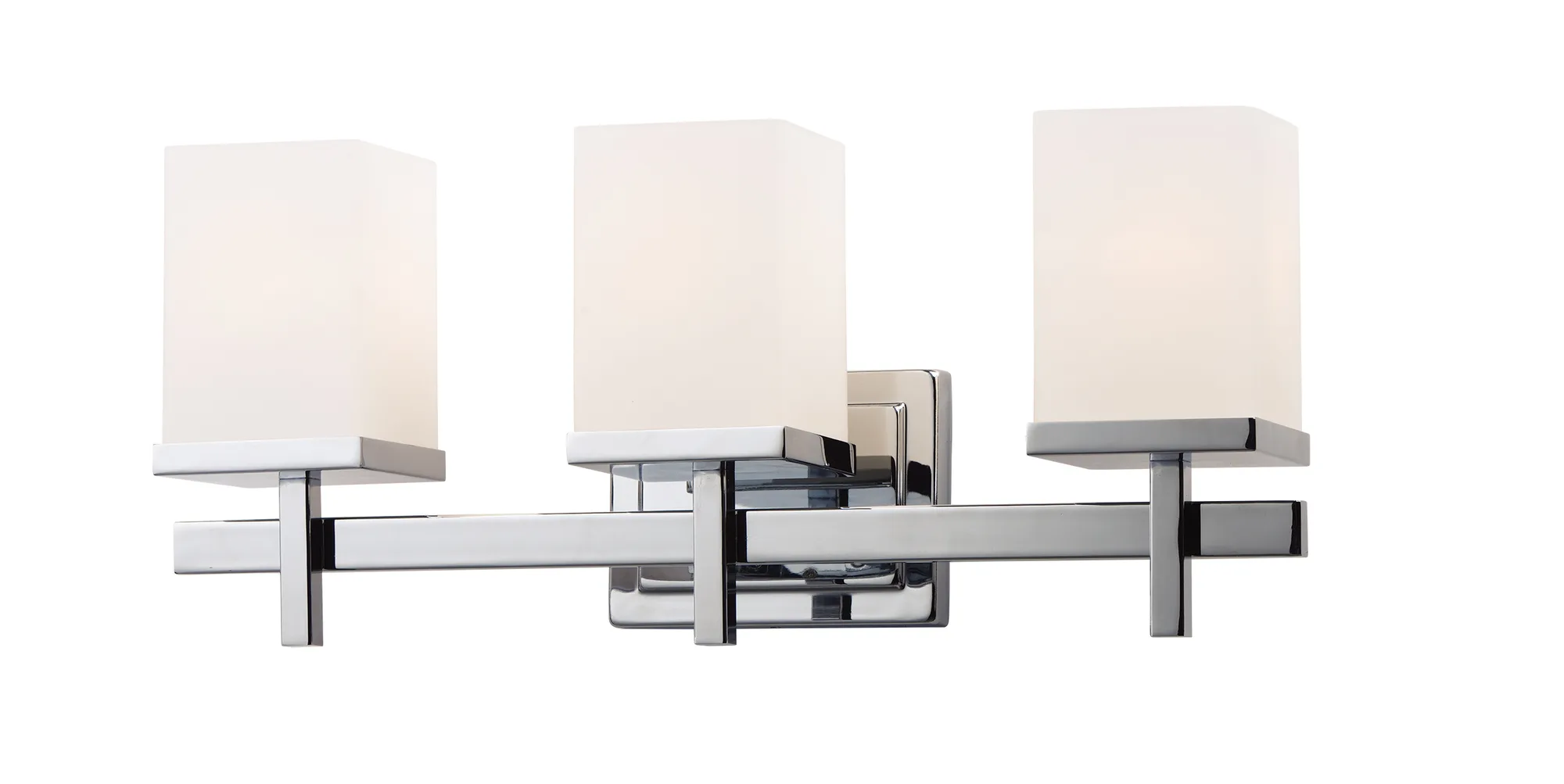 Tetra Three Light Bath Vanity in Polished Chrome