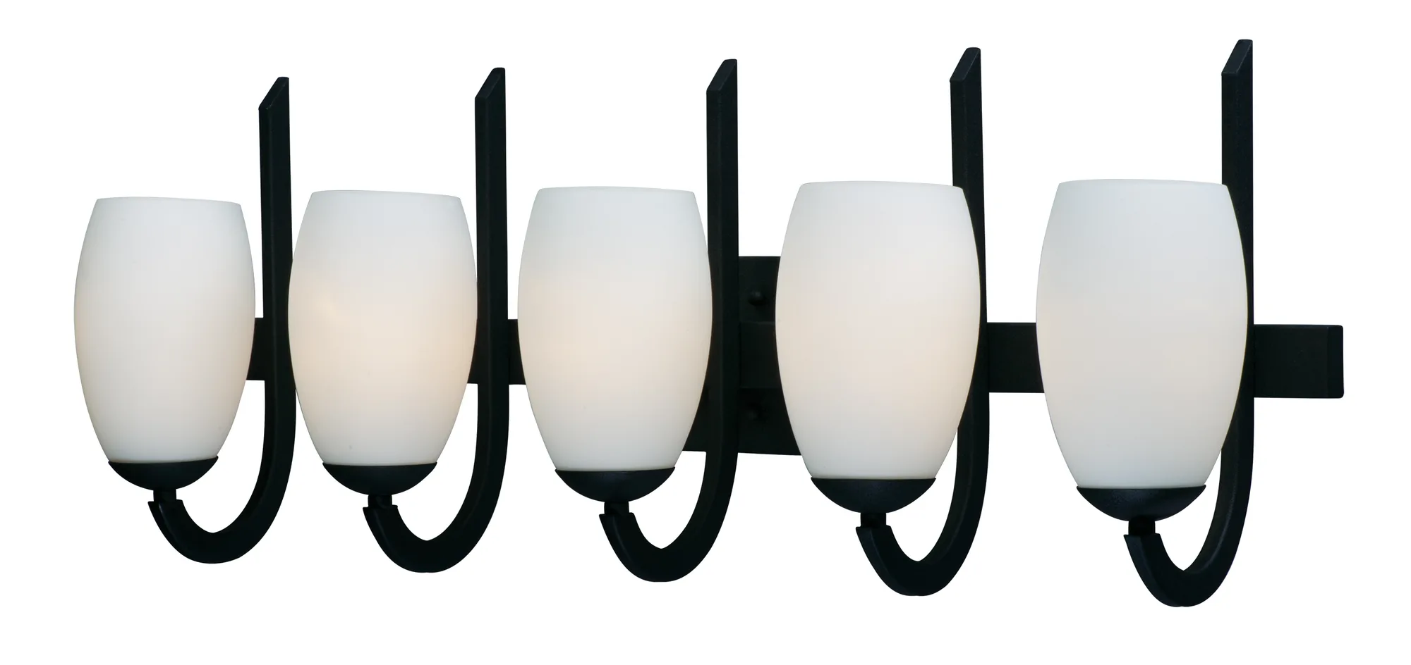 Taylor Five Light Bath Vanity in Textured Black
