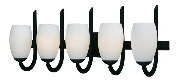 Taylor Five Light Bath Vanity in Textured Black - Image 1
