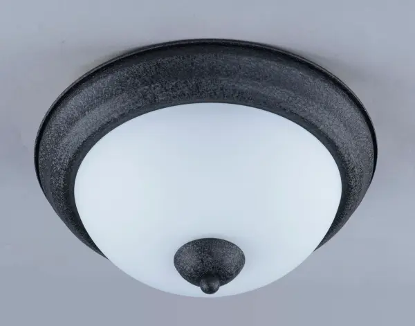 Heavy rectangular tubing support tall scale Satin White glass shades that creates an upscale forged look at a builder price. Available in your choice of Textured Black or Satin Nickel, this collection is complete enough to do the entire home. - alternate view