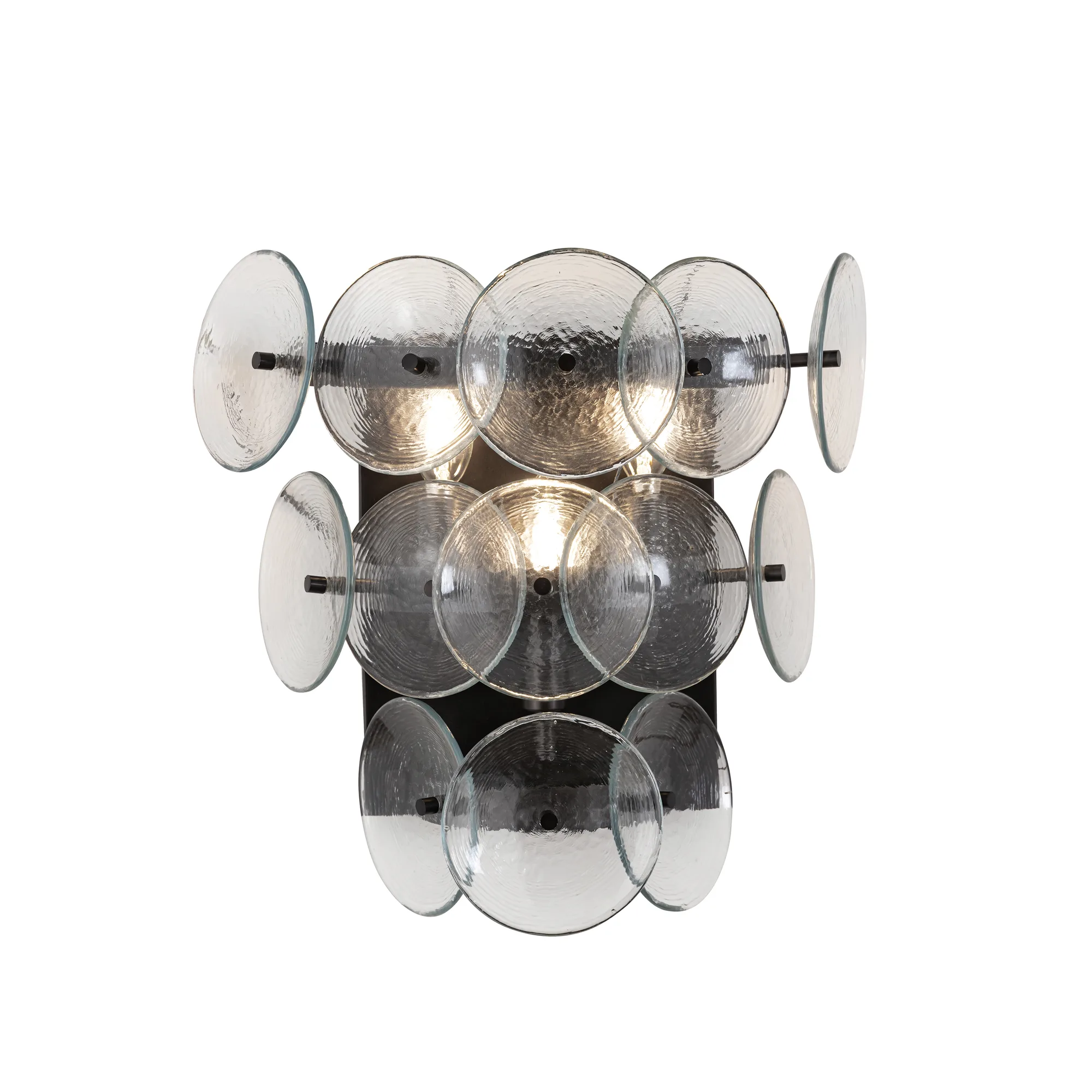 Loren Three Light Wall Sconce in Gunmetal