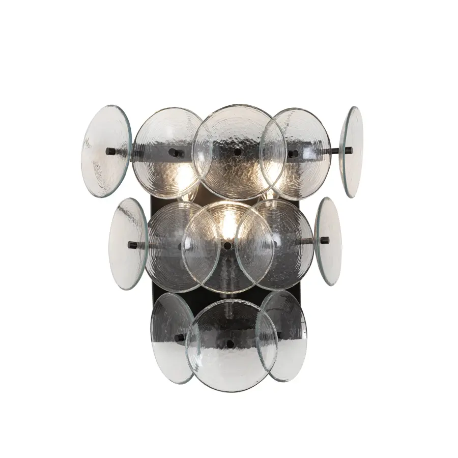 Loren Three Light Wall Sconce in Gunmetal - Image 1