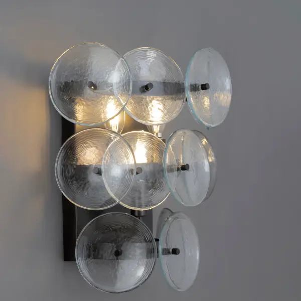 Loren Three Light Wall Sconce in Gunmetal - Image 4