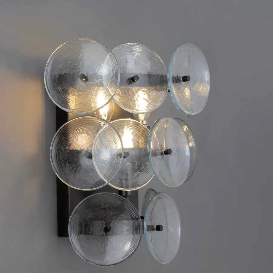 Loren Three Light Wall Sconce in Gunmetal - Image 4