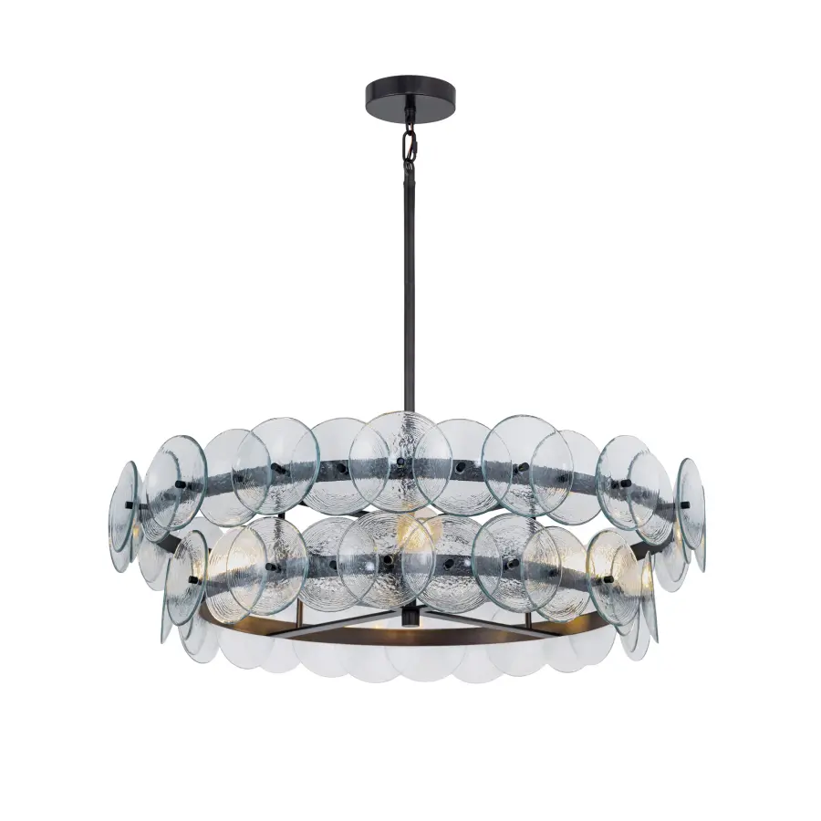 Loren Six Light Chandelier in Gunmetal - Image 1