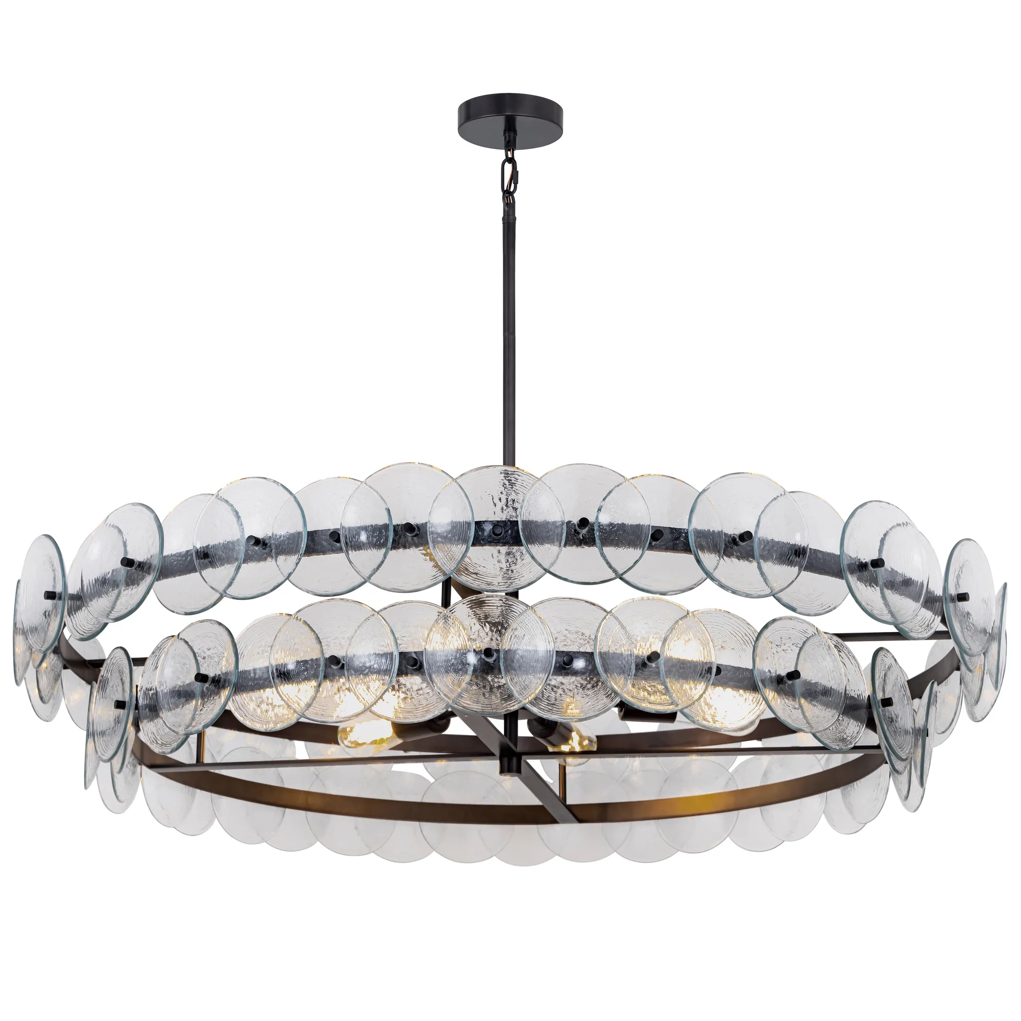 Loren Eight Light Chandelier in Gunmetal