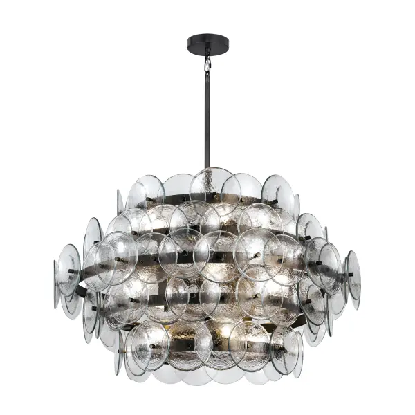 Loren 12-Light Chandelier in Gunmetal