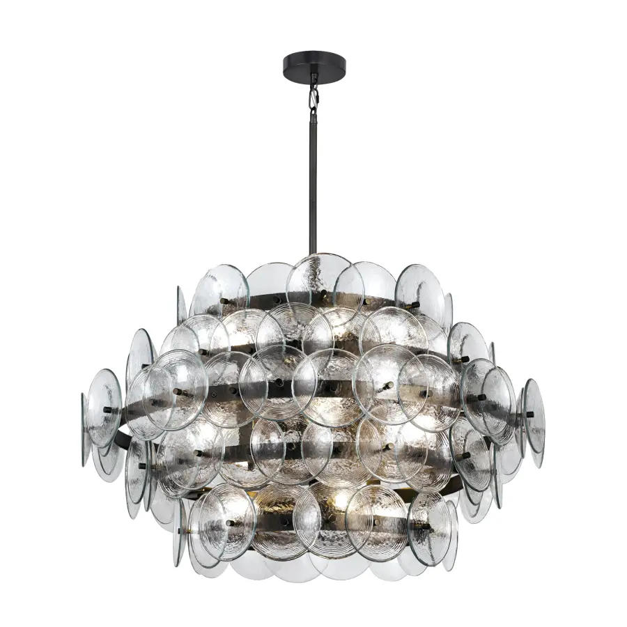 Loren 12-Light Chandelier in Gunmetal