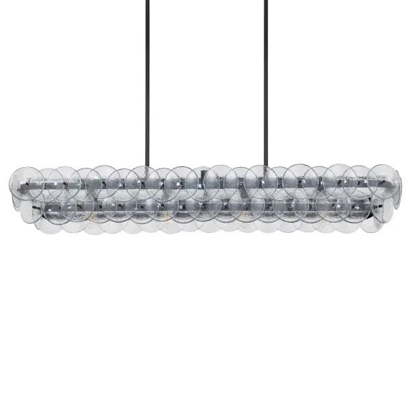 Loren Five Light Linear Chandelier in Gunmetal - Image 2