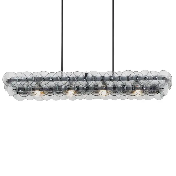 Loren Five Light Linear Chandelier in Gunmetal - Image 3