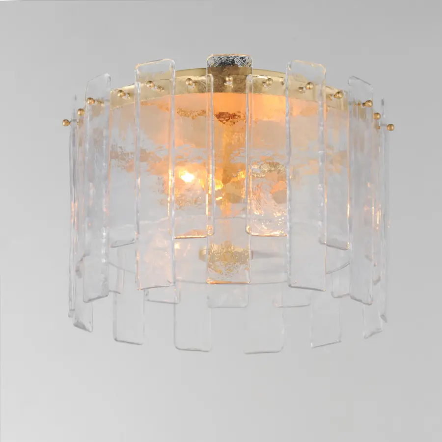 Warren Two Light Flush Mount in Gold Leaf - Image 2