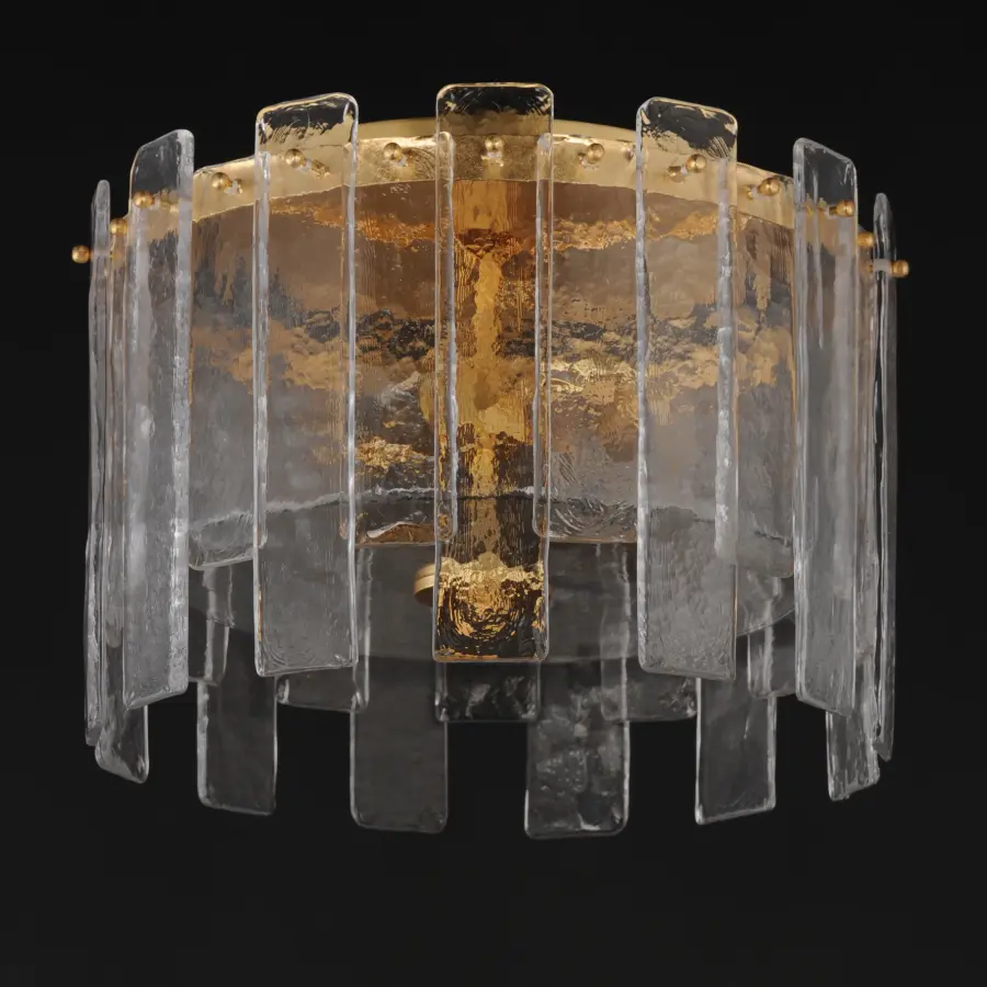 Warren Two Light Flush Mount in Gold Leaf - Image 3