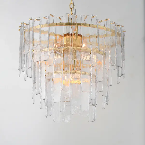 Warren Nine Light Pendant in Gold Leaf - Image 3