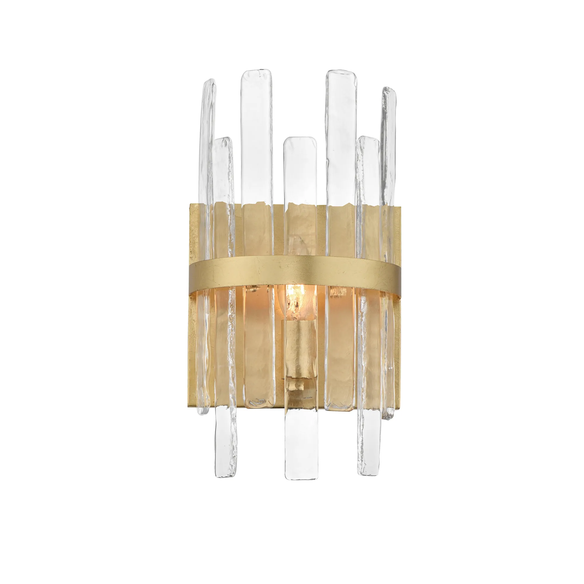 Warren One Light Wall Sconce in Gold Leaf