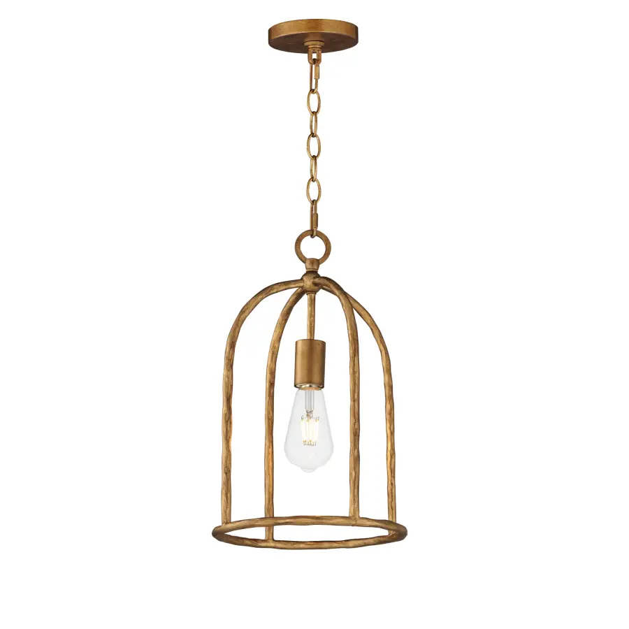 Martel One Light Pendant in Etruscan Gold - Image 1