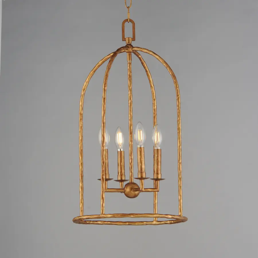 Martel Four Light Pendant in Etruscan Gold - Image 3