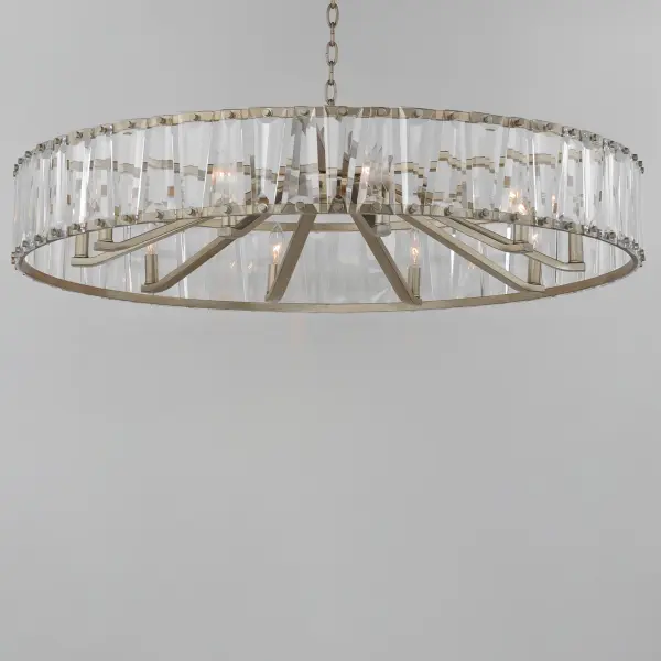 Odeon 10-Light Chandelier in Golden Silver - Image 3