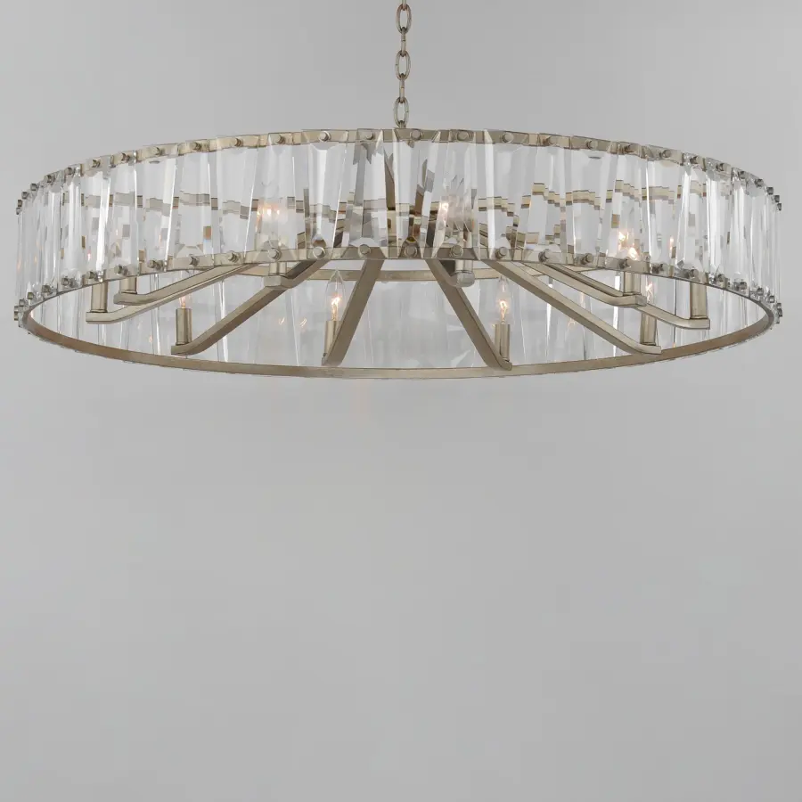 Odeon 10-Light Chandelier in Golden Silver - Image 3