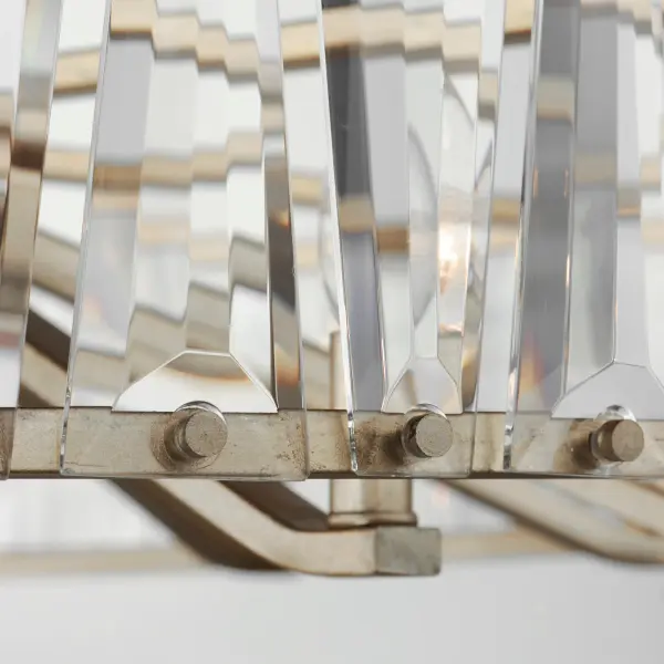 Odeon 10-Light Chandelier in Golden Silver - Image 4