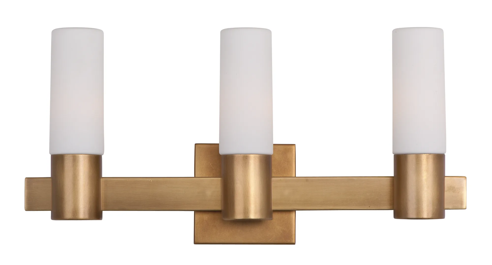 Contessa Three Light Bath Vanity in Natural Aged Brass