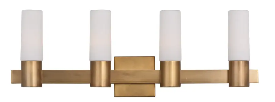 Contessa 4-Light Bath Vanity in Natural Aged Brass - Image 1