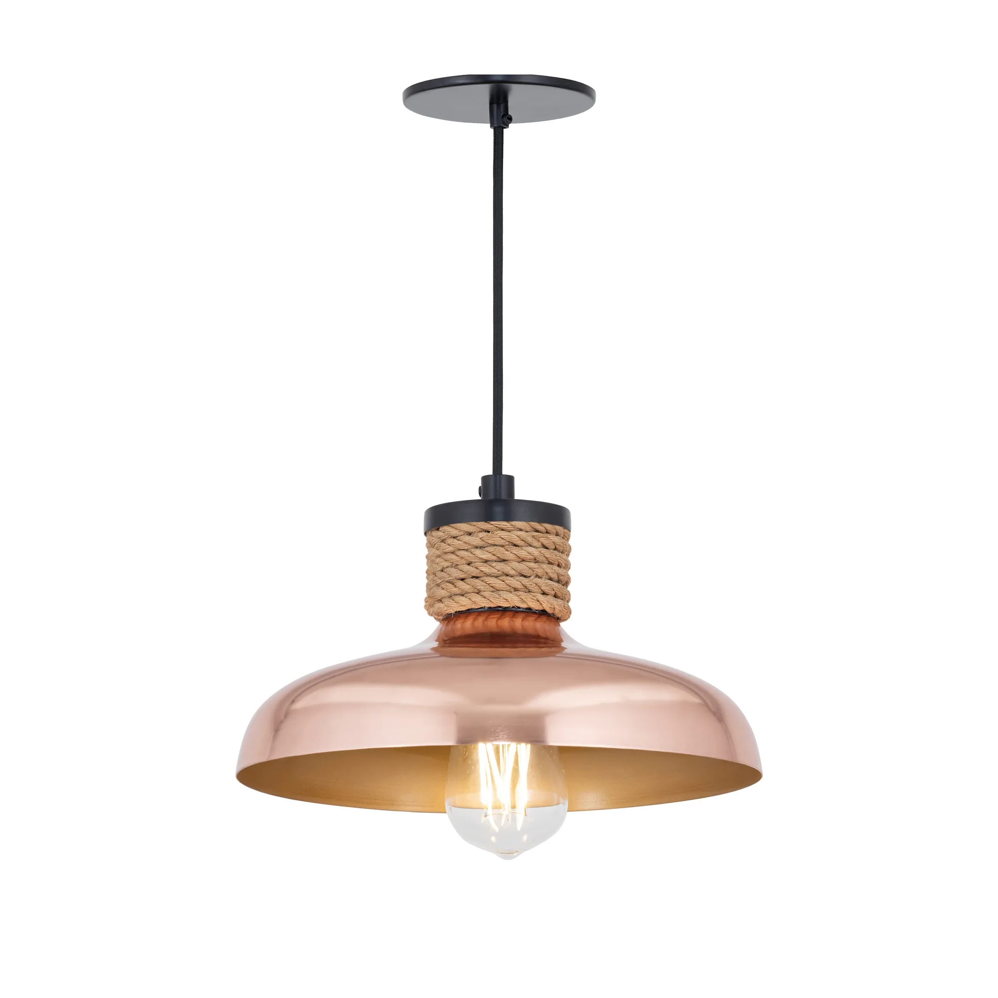 Bingham One Light Pendant in Copper