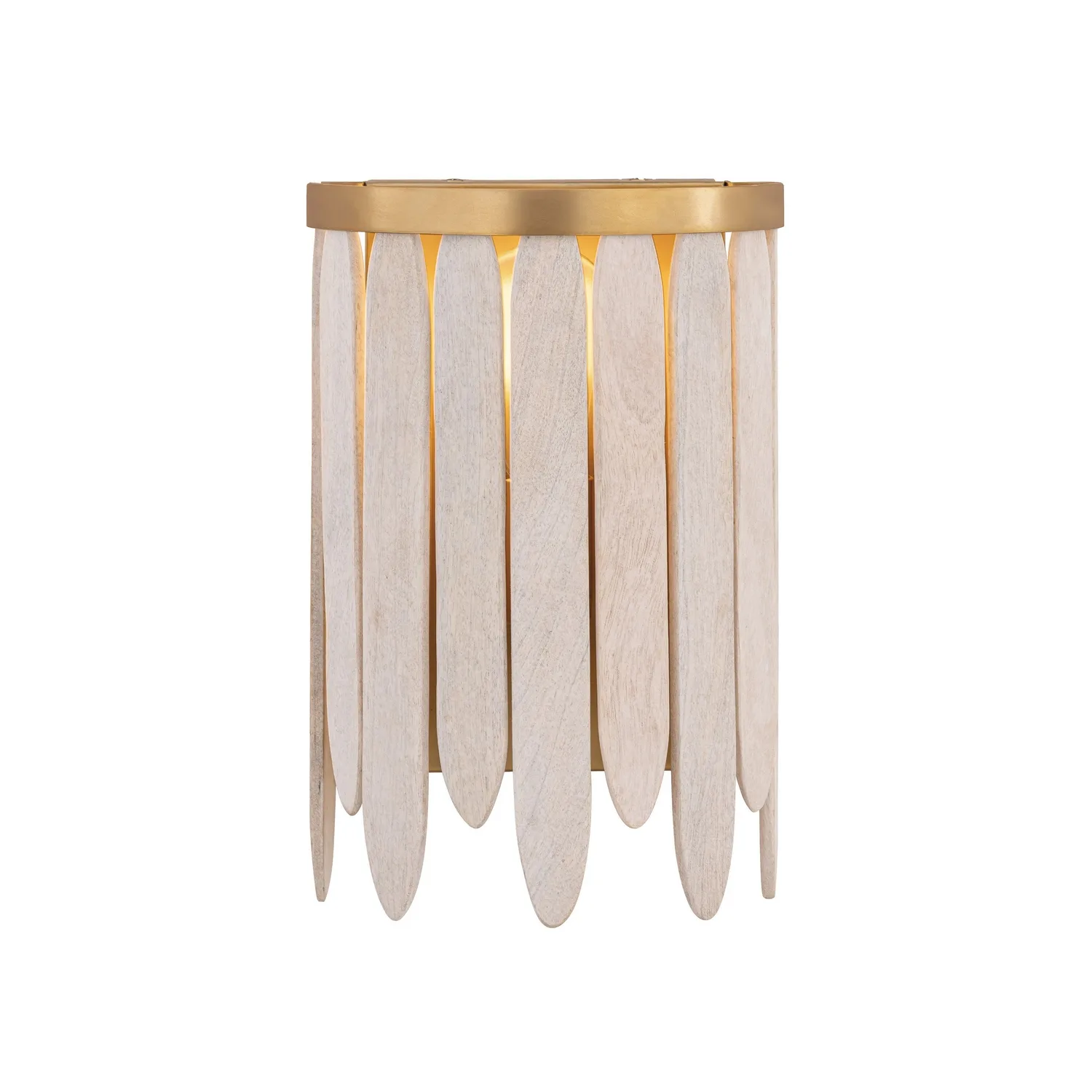 Marimba One Light Wall Sconce in Weathered White