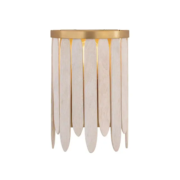 Marimba One Light Wall Sconce in Weathered White