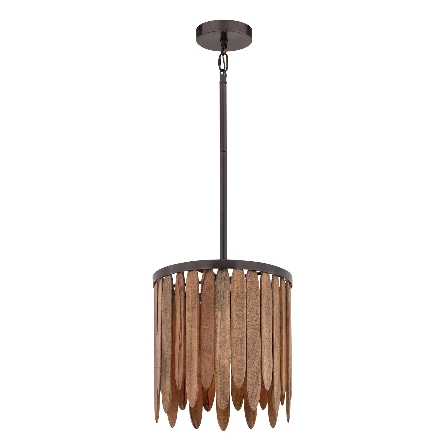 Marimba One Light Pendant in Walnut