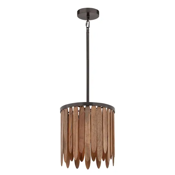Collection: Marimba Finish: Walnut Width: 12.00" Height: 12.00" Length: 12.00" Weight: 4.85 lb Chain: 36" Wire: 120" Canopy: 5"x5"x1" Number of Bulbs: 1 Maximum Wattage: 60.00 W Bulb Base: E26 Medium Light Source: Incandescent Voltage: 120.00 V Material: Mild Steel, Mango Wood Safety Listing: cULus Safety Rating: Dry Spec Sheet