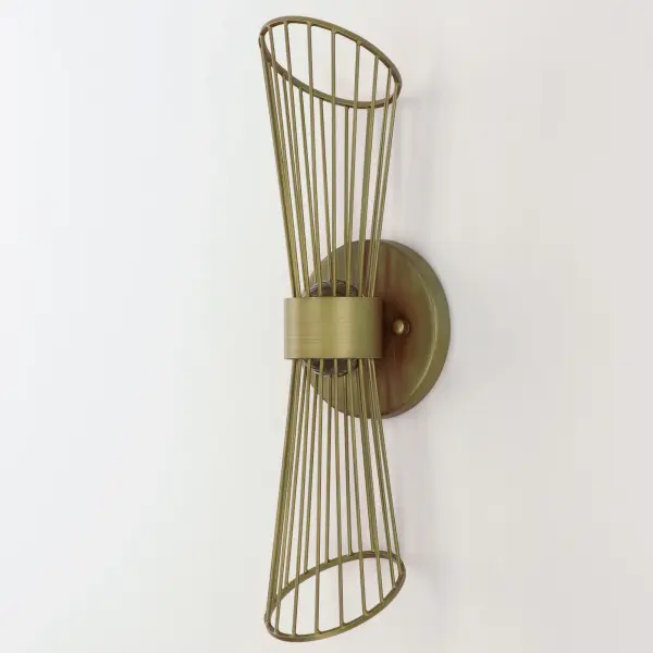 Zeta LED Wall Sconce in Natural Aged Brass - Image 4