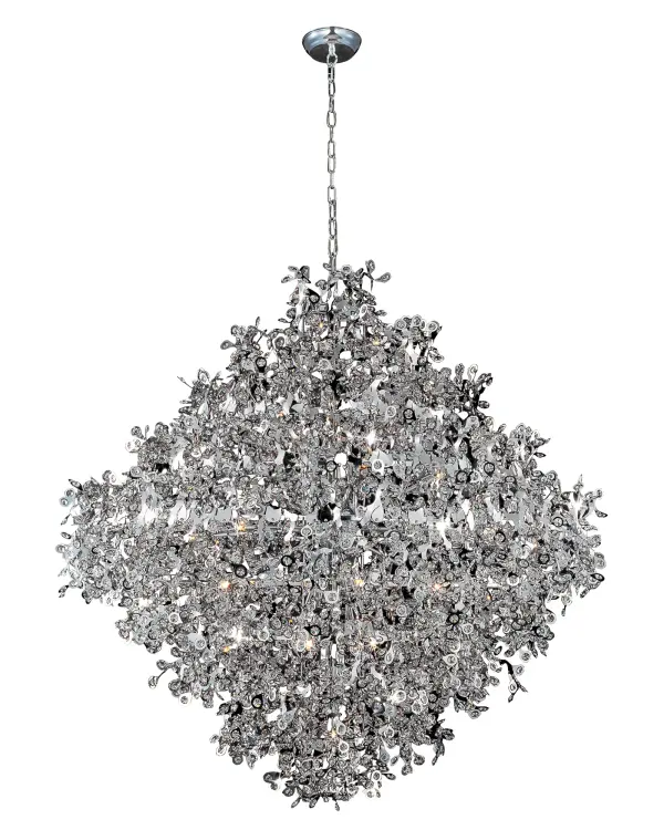 Comet 21-Light Crystal Pendant in Polished Chrome - Image 1