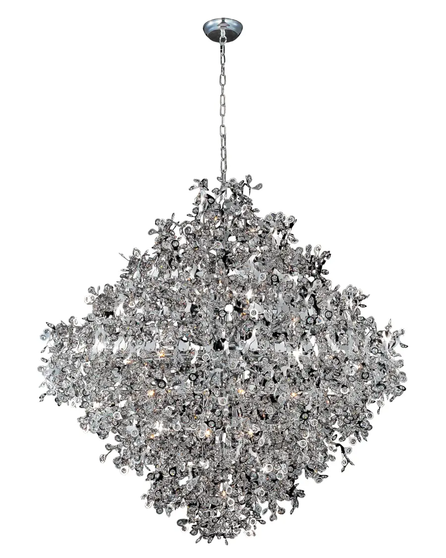 Comet 21-Light Crystal Pendant in Polished Chrome - Image 1