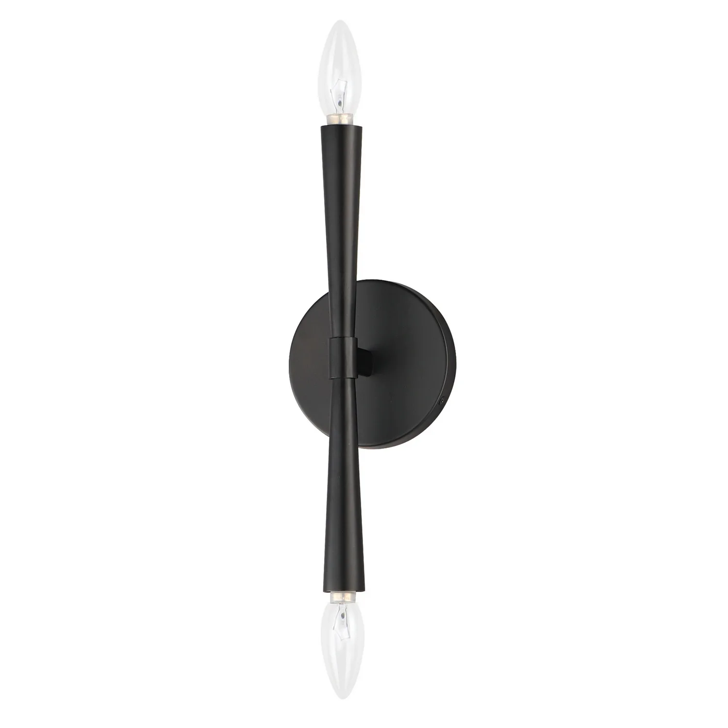 Rome Two Light Wall Sconce in Black